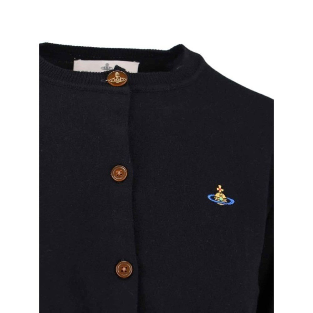 Vivienne Westwood Black Cotton Bea Cropped Cardigan - NWT - Picture 3 of 3